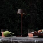 IDEAL LUX Επιτραπέζιο Φωτιστικό PURE LED 1.5W 3000K IP54 Καφέ Χρώματος – 311661