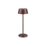 IDEAL LUX Επιτραπέζιο Φωτιστικό PURE LED 1.5W 3000K IP54 Καφέ Χρώματος – 311661