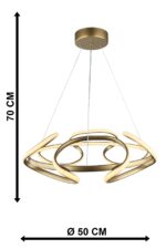 ORION-50 LED GOLD 120W 3000K/4000K/6500K ΦΩΤΙΣΤΙΚΟ LED Heronia – 01-0356