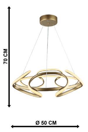 ORION-50 LED GOLD 120W 3000K/4000K/6500K ΦΩΤΙΣΤΙΚΟ LED Heronia – 01-0356