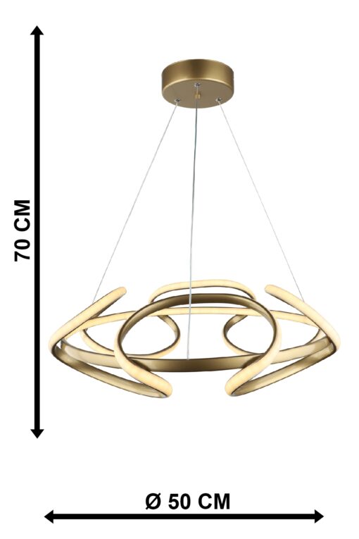 ORION-50 LED GOLD 120W 3000K/4000K/6500K ΦΩΤΙΣΤΙΚΟ LED Heronia – 01-0356