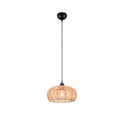 Κρεμαστό Φωτιστικό Trio Lighting INGA  1x E27 Φυσικό Rattan   – 312200136