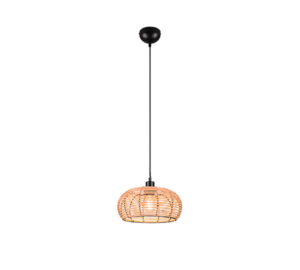 Κρεμαστό Φωτιστικό Trio Lighting INGA  1x E27 Φυσικό Rattan   – 312200136
