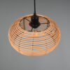 Κρεμαστό Φωτιστικό Trio Lighting INGA  1x E27 Φυσικό Rattan   – 312200136