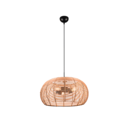 Κρεμαστό Φωτιστικό Trio Lighting INGA  3x E27 Φυσικό Rattan   – 312200336