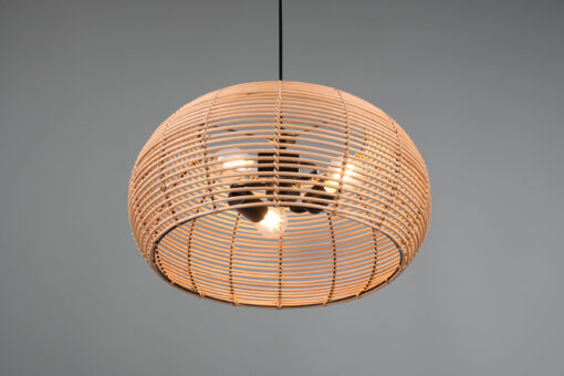 Κρεμαστό Φωτιστικό Trio Lighting INGA  3x E27 Φυσικό Rattan   – 312200336