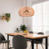 Κρεμαστό Φωτιστικό Trio Lighting INGA  3x E27 Φυσικό Rattan   – 312200336