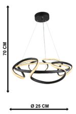 ORION-50 LED BLACK 120W 3000K/4000K/6500K ΦΩΤΙΣΤΙΚΟ LED Heronia – 01-0342