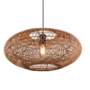 Κρεμαστό Φωτιστικό Trio Lighting E27  Sisal & Μαύρο Ματ – 312300136