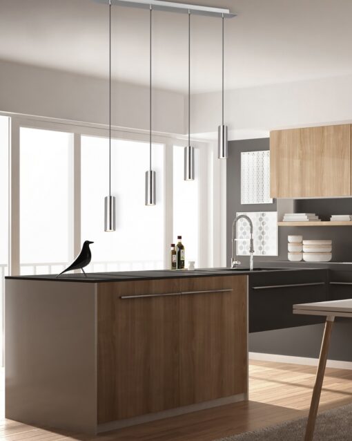 Κρεμαστό Φωτιστικό Trio Lighting   4xGU10 Νίκελ Ματ Μεταλλικό    312400407