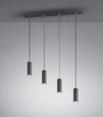 Κρεμαστό Φωτιστικό Trio Lighting   4xGU10 Μαύρο Ματ Μεταλλικό    312400432
