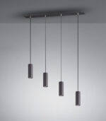 Κρεμαστό Φωτιστικό Trio Lighting   4xGU10 Μαύρο Ματ Μεταλλικό    312400432