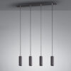 Κρεμαστό Φωτιστικό Trio Lighting   4xGU10 Μαύρο Ματ Μεταλλικό    312400432