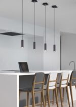 Κρεμαστό Φωτιστικό Trio Lighting   4xGU10 Μαύρο Ματ Μεταλλικό    312400432
