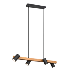 Κρεμαστό Φωτιστικό Trio Lighting MARLEY 4x GU10 Μαύρο Ματ Μεταλλικό – 312490432
