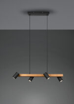 Κρεμαστό Φωτιστικό Trio Lighting MARLEY  4x GU10 Μαύρο Ματ Μεταλλικό   – 312490432