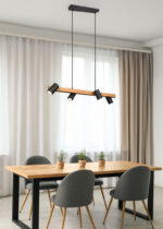 Κρεμαστό Φωτιστικό Trio Lighting MARLEY  4x GU10 Μαύρο Ματ Μεταλλικό   – 312490432