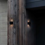 IDEAL LUX Επιτοίχιο Φωτιστικό Βεράντας ATOM LED 12W 3000K IP54 Καφέ Χρώματος – 313443