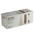 Κρεμαστό Φωτιστικό 1xGU10 Γύψινο/Μέταλλο V-TAC Γκρι/Χρώμιο – 3135