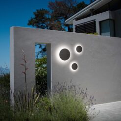 IDEAL LUX Επιτοίχιο Φωτιστικό PUNTO LED 9W 3000K IP54 Χρώματος Ανθρακί – 313511