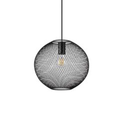 IDEAL LUX Κρεμαστό Φωτιστικό NET 1xE27 Μαύρου Χρώματος – 313788