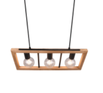 Κρεμαστό Φωτιστικό Trio Lighting 3χE27   Μαύρο Ματ Μεταλλικό    – 313800332