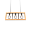 Κρεμαστό Φωτιστικό Trio Lighting 3χE27   Μαύρο Ματ Μεταλλικό    – 313800332