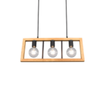 Κρεμαστό Φωτιστικό Trio Lighting 3χE27   Μαύρο Ματ Μεταλλικό    – 313800332