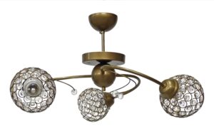 Πολύφωτο Οροφής Μπρονζέ CHRIS/3  Heronia – 01-0360