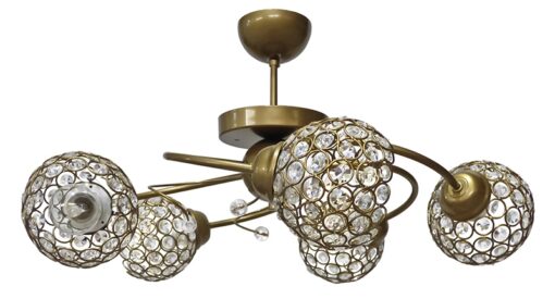 Πολύφωτο Οροφής Μπρονζέ  CHRIS/5 Heronia – 01-0361