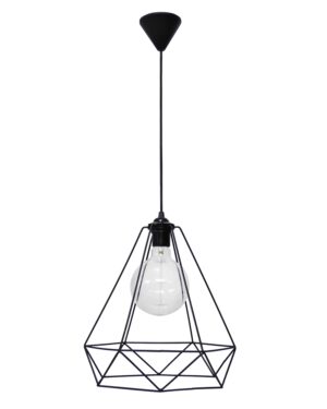 Φωτιστικό μονόφωτο μεταλλικό Μαύρο DM-01 NEW Heronia – 34-0346