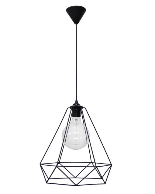 Φωτιστικό μονόφωτο μεταλλικό Μαύρο DM-01 NEW Heronia – 34-0346