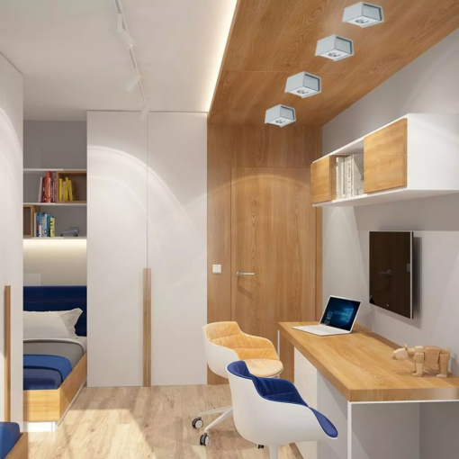 Επιφανειακό φωτιστικό Spot GU10 Γύψινο Τετράγωνο με γκρι & χρώμιο σώμα V-TAC – 3142