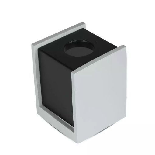 Επιφανειακό φωτιστικό Spot GU10 Γύψινο Τετράγωνο με γκρι & μαύρο σώμα V-TAC – 3143