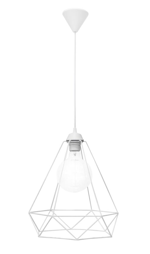 Φωτιστικό μονόφωτο μεταλλικό Λευκό DM-01 Heronia – 34-0347