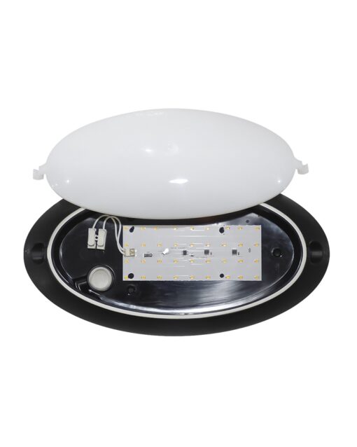 D-212 BLACK ΕΝΣΩΜΑΤΩΜΕΝΟ LED 12W ΟΒΑΛ Heronia – 32-0204