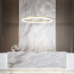 IDEAL LUX Κρεμαστό Φωτιστικό CROWN LED 42W 3000K Χρυσού Χρώματος – 314921