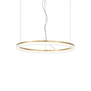 IDEAL LUX Κρεμαστό Φωτιστικό CROWN LED 30W 3000K Χρυσού Χρώματος – 314938