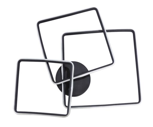 Led Φωτιστικό Οροφής cct Μαύρο LEO/3  Heronia – 01-0373