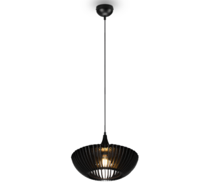 Κρεμαστό Φωτιστικό Trio Lighting COLINO  1x E27 Μαύρο Ματ Μεταλλικό   – 315900132