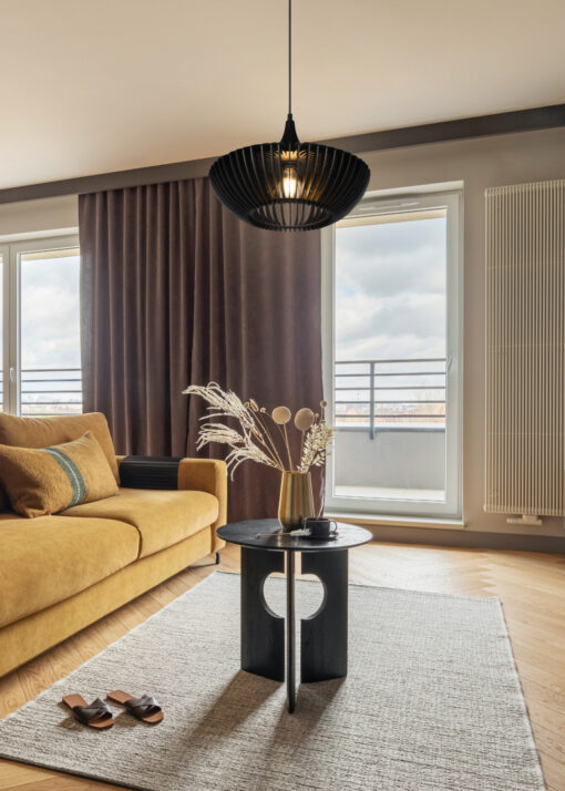 Κρεμαστό Φωτιστικό Trio Lighting COLINO  1x E27 Μαύρο Ματ Μεταλλικό   – 315900132