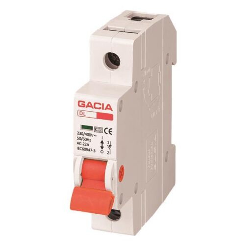 ΡΑΓΟΔΙΑΚΟΠΤΗΣ 1X63A GACIA EUROLAMP – 500-43602