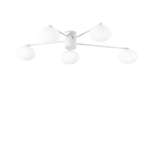 IDEAL LUX Φωτιστικό Οροφής HERMES 5xG9 Λευκού Χρώματος – 316680