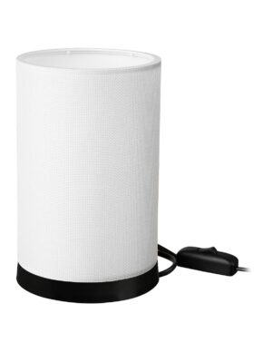 ΠΟΡΤΑΤΙΦ ΚΥΛΙΝΔΡΙΚΟ ΑΜΠΑΖΟΥΡ TL-07/H-01 WHITE/CREAM- BLACK  Ε/27 Heronia – 14-0311