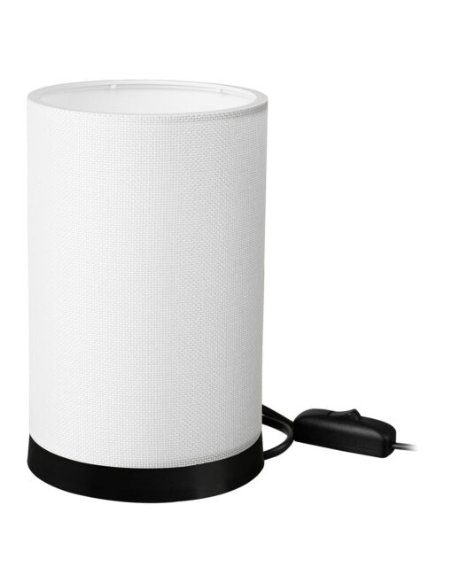 ΠΟΡΤΑΤΙΦ ΚΥΛΙΝΔΡΙΚΟ ΑΜΠΑΖΟΥΡ TL-07/H-01 WHITE/CREAM- BLACK  Ε/27 Heronia – 14-0311