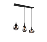 Κρεμαστό Φωτιστικό Trio Lighting LUMINA  3x E14 Μαύρο Ματ Μεταλλικό   – 317000332