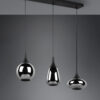 Κρεμαστό Φωτιστικό Trio Lighting LUMINA  3x E14 Μαύρο Ματ Μεταλλικό   – 317000332
