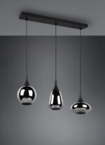 Κρεμαστό Φωτιστικό Trio Lighting LUMINA  3x E14 Μαύρο Ματ Μεταλλικό   – 317000332