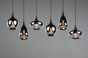 Κρεμαστό Φωτιστικό Trio Lighting LUMINA  6x E14 Μαύρο Ματ Μεταλλικό   – 317000632