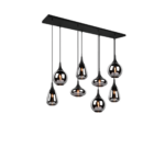 Κρεμαστό Φωτιστικό Trio Lighting LUMINA  8x E14 Μαύρο Ματ Μεταλλικό   – 317000832